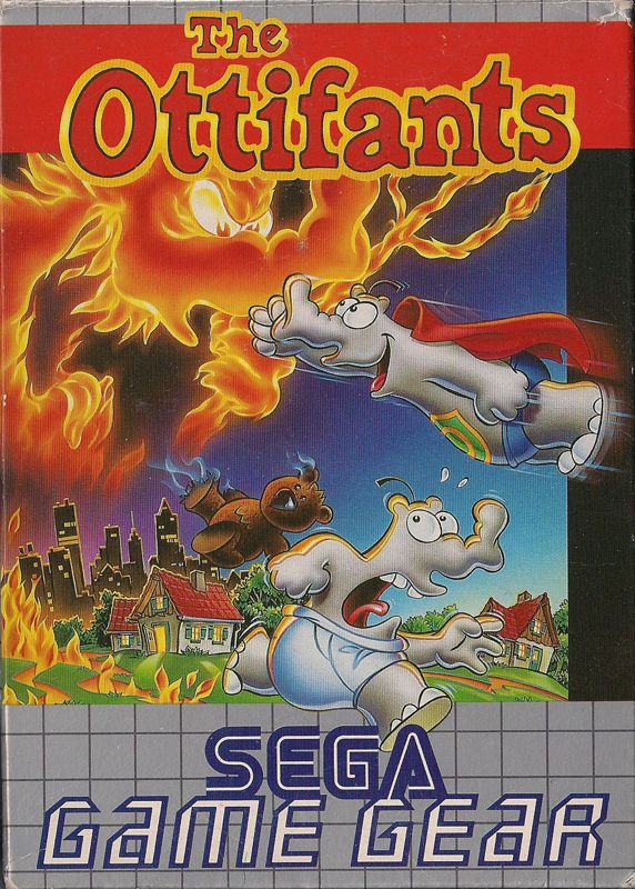 The Ottifants box art for Sega Game Gear